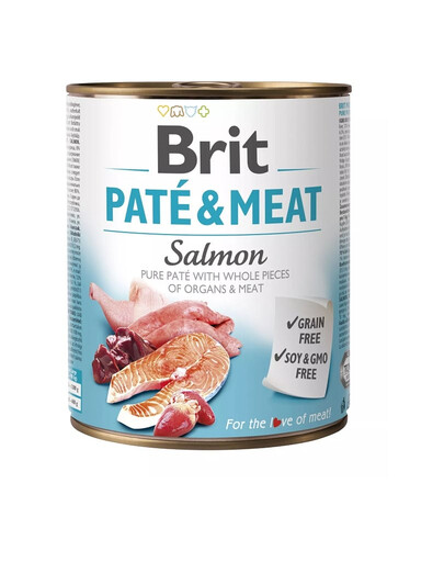 BRIT Pate&Meat Salmon 800 g