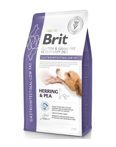 BRIT Grain Free Veterinary Diets Dog Gastrointestinal Low Fat 2 kg