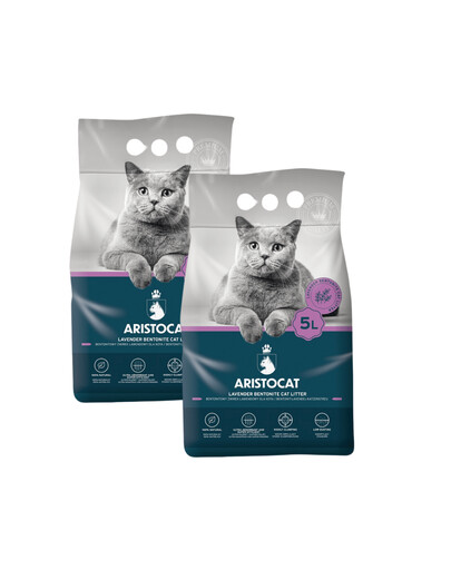 ARISTOCAT Bentonite Plus bentonitová podstielka levanduľa 10 l (2 x 5 l)