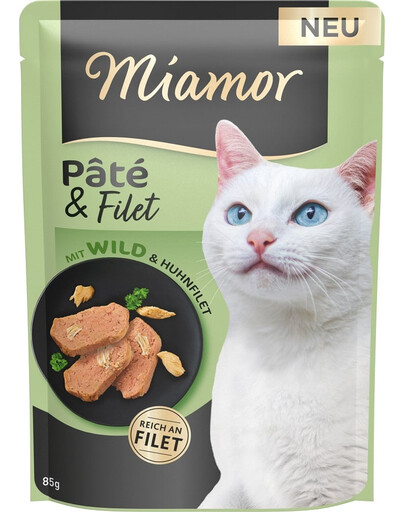 MIAMOR Pate and Filet with Game 85 g Maškrta s kúskami diviny