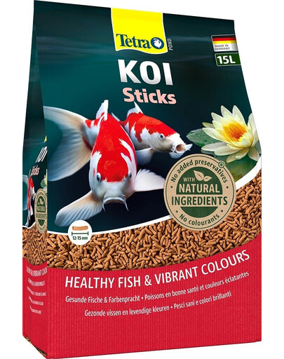 TETRA Pond KOI Sticks 15 L Krmivo pre kapry KOI v jazierku