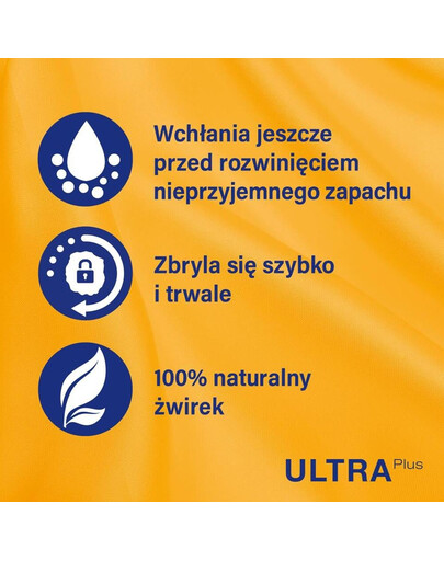 CATSAN Ultra Plus  hrudkovité stelivo pre mačky 15l