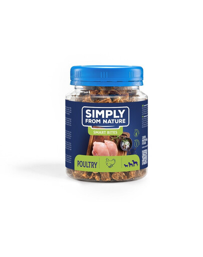 SIMPLY FROM NATURE Smart Bites Hydinové tréningové maškrty 130 g