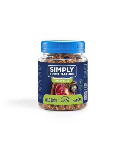 SIMPLY FROM NATURE Smart Bites Tréningové maškrty z diviny 130 g