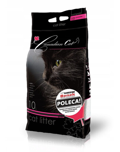 BENEK Canadian Cat Baby Powder 10 l Protect Bentonitové stelivo hrudkujúce