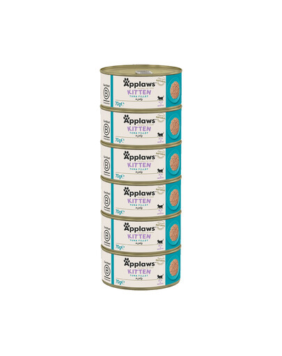 APPLAWS Cat Kitten Tuna in Broth s tuniakom vo vývare pre mačiatka 6x70 g