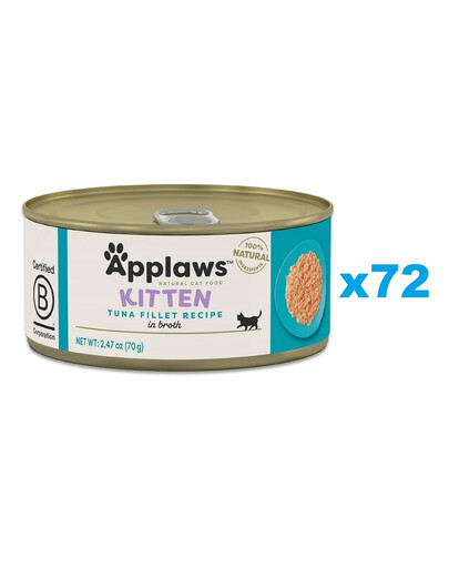 APPLAWS Cat Kitten Tuna in Broth s tuniakom vo vývare pre mačiatka 72x70 g