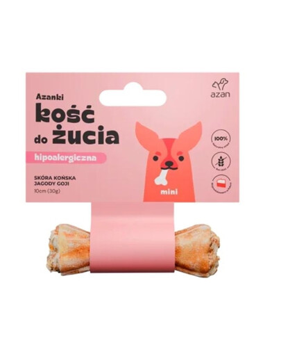 AZANKI Kosť z konskej kože pre psaMini 10cm
