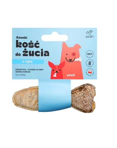 AZANKI Kosť s krevetou pre psa 12cm
