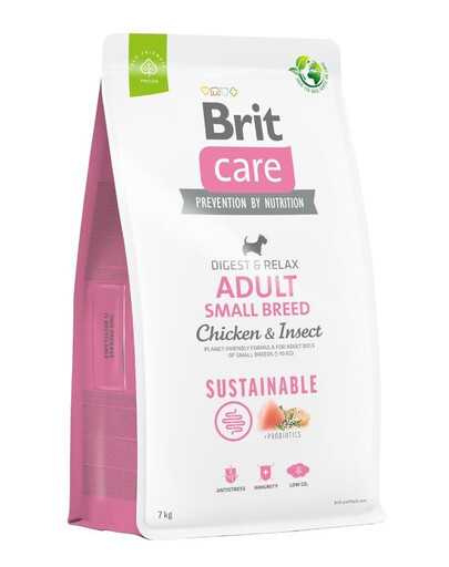 BRIT Care Dog Sustainable Adult Small Breed Chicken & Insect 7 kg