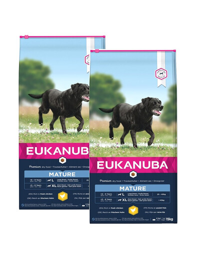 EUKANUBA Thriving Mature Large Breed 2 x 15kg kuracie granule