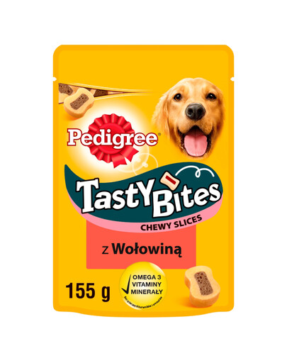 PEDIGREE Tasty Bites Chewy Slices s hovädzím 155g