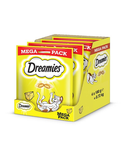 DREAMIES Mega Pack 4x180 g lahodná syrová maškrta pre mačky