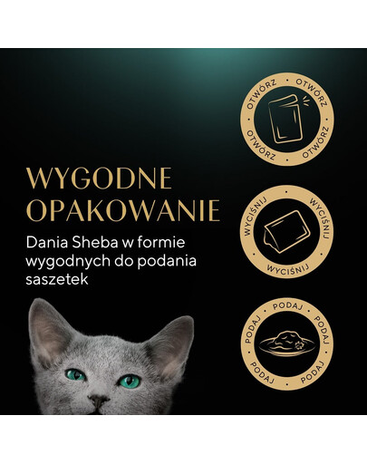 SHEBA Kitten Výber príchutí v omáčke 4x85g krmivo s lososom a kuracím mäsom pre mačiatka