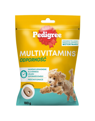 PEDIGREE Multivitamins Immunity 6x180g Maškrta pre psov s kuracím mäsom