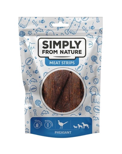 SIMPLY FROM NATURE Meat Strips Bažantie stripsy pre psov 80 g