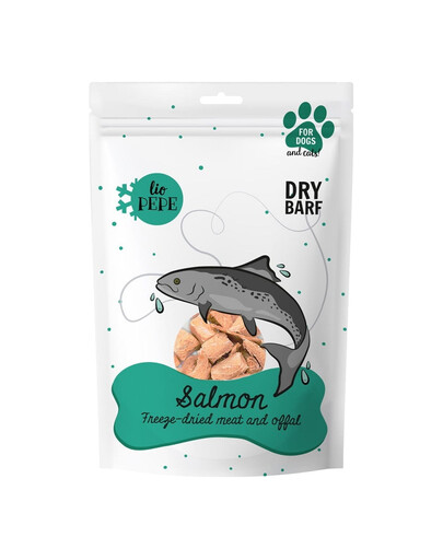 PAKA ZWIERZAKA PEPE 60g Lyofilizované mäso z lososa