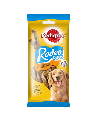 PEDIGREE Rodeo Duos 123g  przysmak dla dorosłych psów z kurczakiem i o smaku bekonu