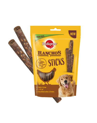 PEDIGREE Ranchos Sticks 60 g pochúťky pre psov z kuracej pečene