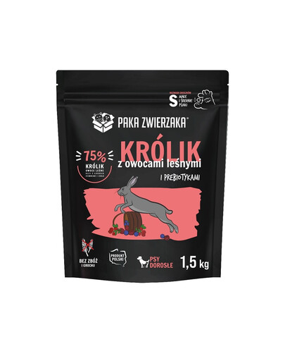 PAKA ZWIERZAKA Seventh Heaven Karma sucha Królik z owocami leśnymi S 1,5kg