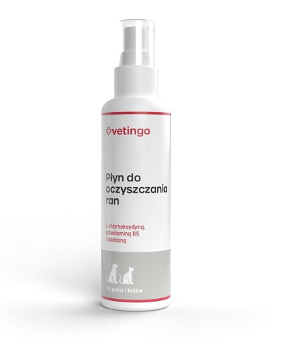 VETINGO Tekutina na čistenie rán 100 ml