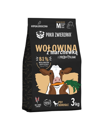 PAKA ZWIERZAKA Seventh Heaven 3kg Krmivo s hovädzinou a mrkvou pre psov