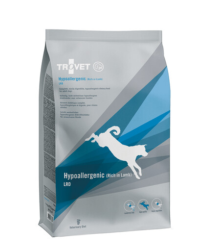 TROVET Hypoalergénne LRD Jahňacie pre psov s jahňacím 10 kg