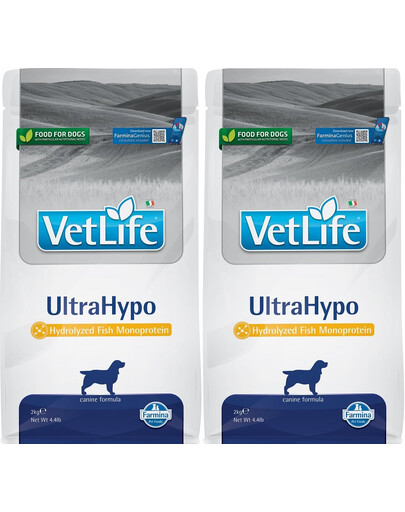 FARMINA Vet Life UltraHypo Dog krmivo pre psa s alergiou 2 x 2 kg