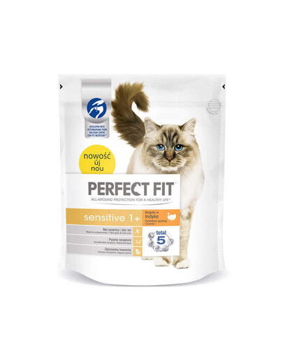 PERFECT FIT Sensitive 1+ Bohatý na morčacie mäso 5 x 750g