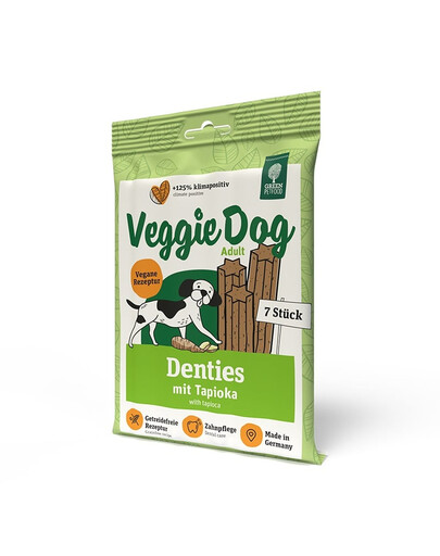 GREEN PETFOOD VeggieDog Denties vegánska maškrta pre psov 180 g