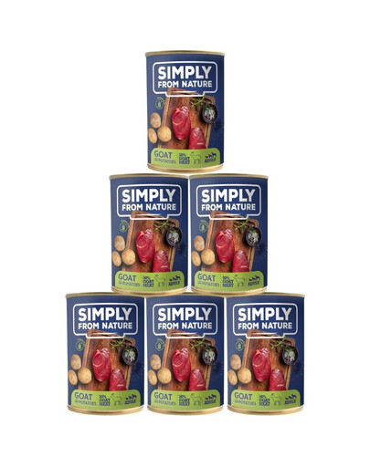 SIMPLY FROM NATURE konzerva pre psov Kozie mäso so zemiakmi 6x400g