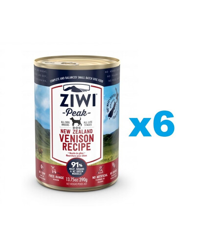 ZIWIPEAK Dog Venison  6x390 g