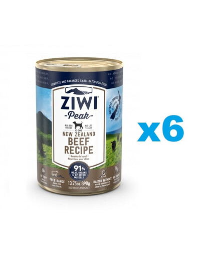ZIWIPEAK Dog Beef  6x390 g