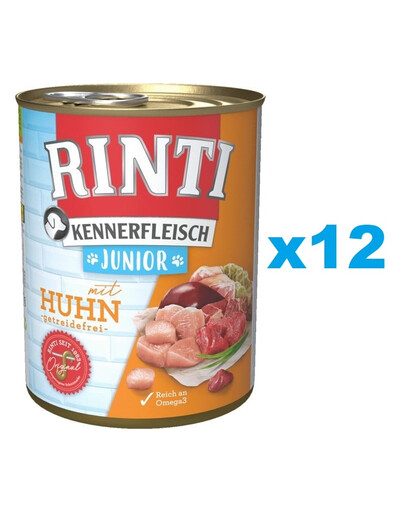 RINTI Kennerfleish Junior Chicken 12x800 g