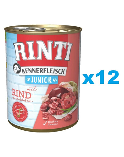 RINTI Kennerfleish Junior Beef 12x400 g