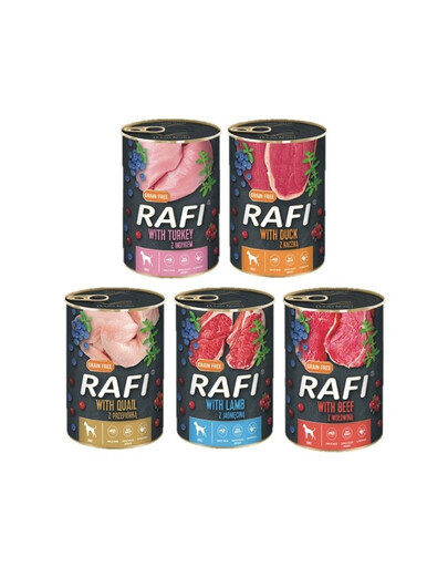 DOLINA NOTECI RAFI Mix 5 príchutí 400 g x 60