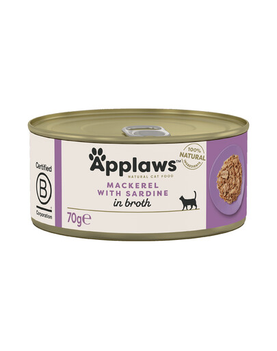 APPLAWS Makrela a sardinky I Konzerva pre mačky 70 g