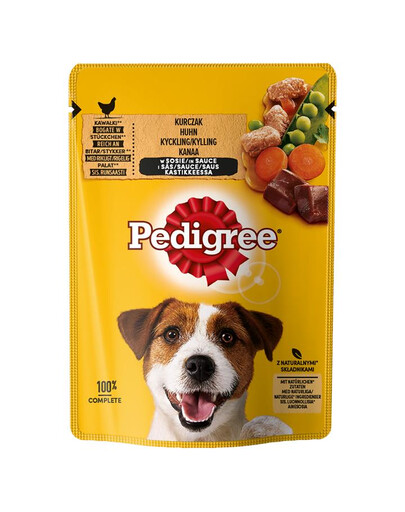 Pedigree krmivo pre psov kura a zelenina v omáčke 100g