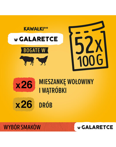 PEDIGREE hovädzie a hydina 4 x 0.1 kg