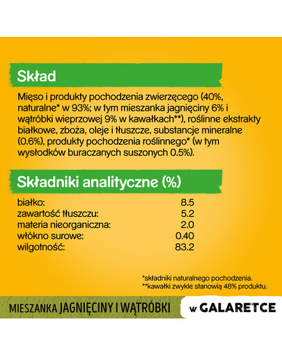 PEDIGREE Jahňacie v želé 100 g
