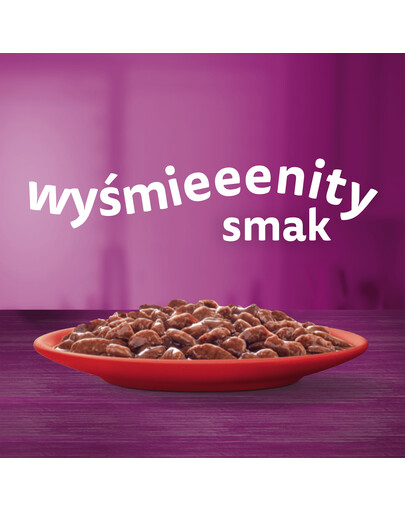 WHISKAS Adult 85g vrecúško krmiva pre dospelé mačky v hovädzej omáčke