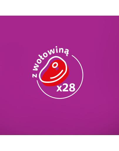 WHISKAS Adult 85g vrecúško krmiva pre dospelé mačky v hovädzej omáčke