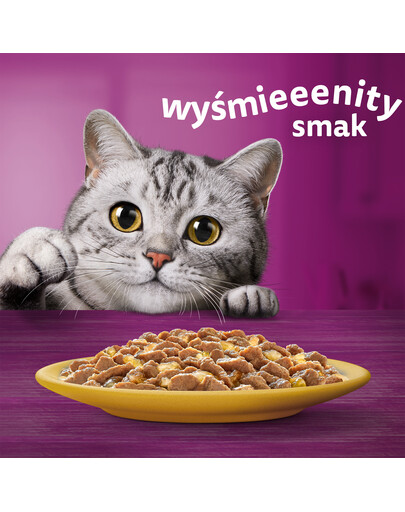 WHISKAS Adult 85g vrecúško krmiva pre dospelé mačky v želé s kuracím mäsom