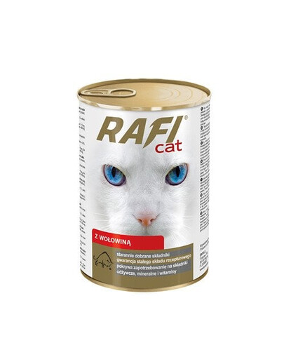 DOLINA NOTECI Rafi Adult Hovädzie mäso 415 g Konzerva pre mačky