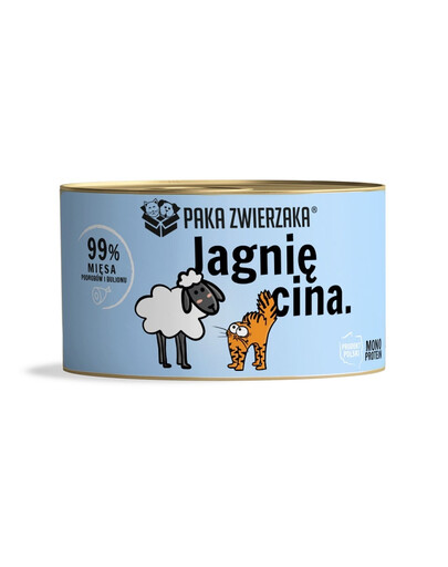 PAKA ZWIERZAKA Mokré jahňacie krmivo pre mačky 200 g
