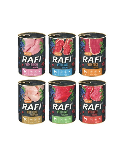 DOLINA NOTECI RAFI Mix 6 príchutí 400 g x 60
