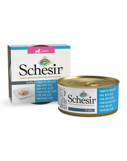SCHESIR Tuniak s aloe pre šteňatá 150G