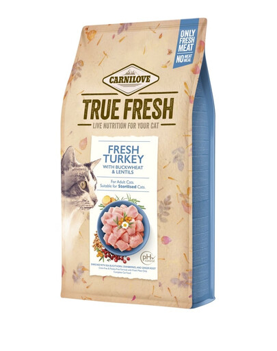 CARNILOVE Cat True Fresh Turkey 340g Krmivo s morčacím mäsom
