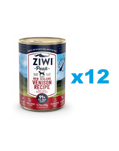 ZIWIPEAK Dog Venison 12 x 390 g
