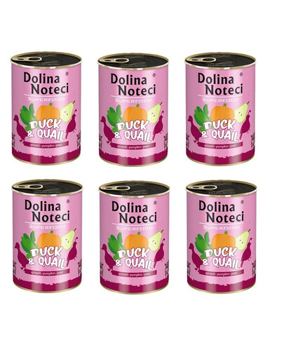 DOLINA NOTECI Premium SuperFood kačka a prepelica 400 g x 6ks